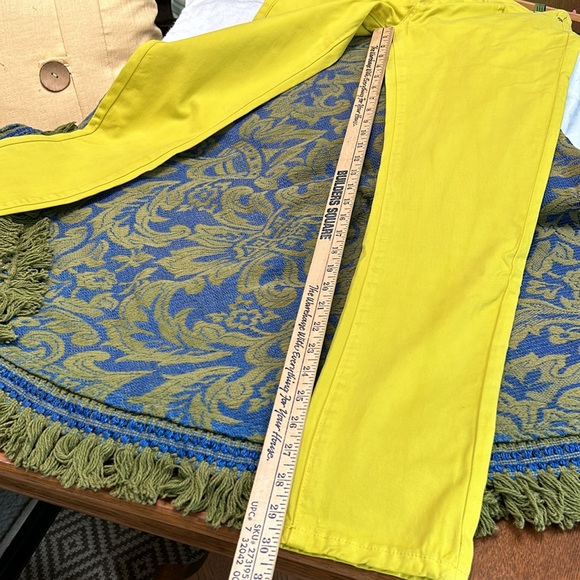 NWT Chaconia Dolls Jeans. Sm. Very diff Mustard Yellow. Straight leg. Waist 15”. - Picture 11 of 13